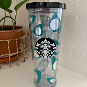 Starbucks cat eye glasses mirrored tumbler